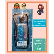 KOS HYUNDAI  I10  1.1 1.25 12V G4HG  ENGINE TOP OR FULL OVERHAUL GASKET SET