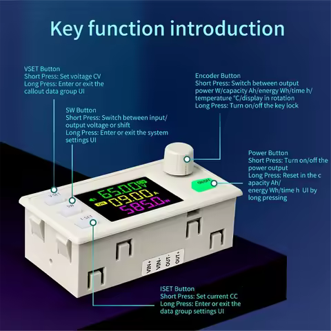 ！Top Sale XY7025 CNC DC Buck Adjustable Regulated Power Supply Constant Voltage and Constant Current