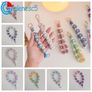 GLENES Gradient Color Boho Phone Case Rope, Phone Wristband DIY Craft Accessories Daisy Flower Keych