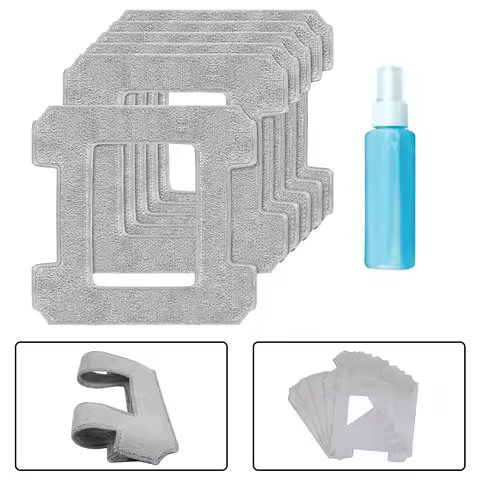 6pcs Washable Microfibre Cleaning Pads For Ecovacs For Winbot W1 Pro W2 Robot Window Cleaner Mop Rep