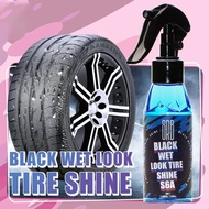 Black Wet Tire Shine,Tire Dressing for Deep Glossy Finish for Protection,Tire Shine Spray,For Car,Tr