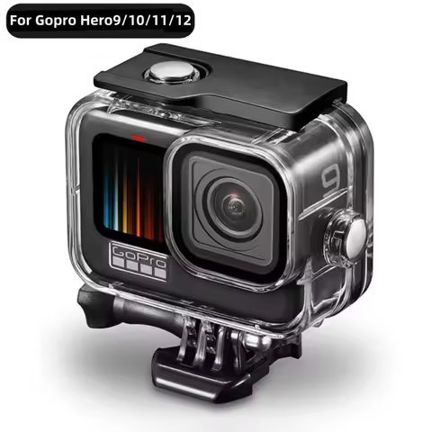Waterproof 60M Housing Case For GoPro Hero 12 11 10 9 Black Protective Underwater Dive Cover For Go 