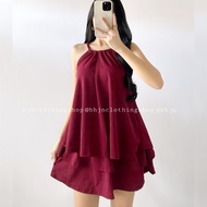 BHJN ALYANNA LAYERED HALTER TOP AND LAYERED SKIRT COORDS