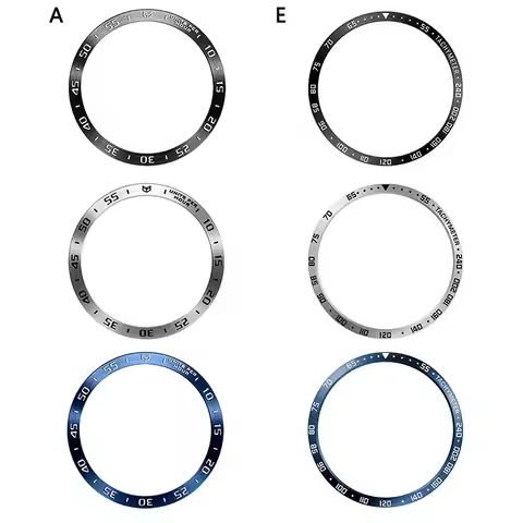 Watch Bezel Ring for Samsung Galaxy Watch7 40mm 44mm Stainless Steel Timescale Cover Bumper Case Acc