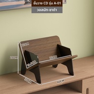 จัดระเบียบแผ่นเสียงวินเทจ Black Album Display Stand CD Rack Game Console Disc Storage Box Tape Stora