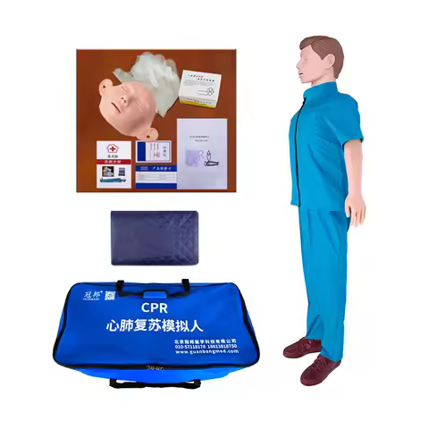 Full Body CPR Simulator Artificial Respiration Training Dummy CPR Training Manikin/Mannequin Medical