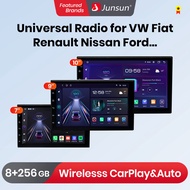 Junsun วิทยุอัตโนมัติแอนดรอยด์คาร์เพลย์อเนกประสงค์7 "9" 10.1 "สำหรับ VW Volkswagen Fiat Renault Nissan Hyundai 4G