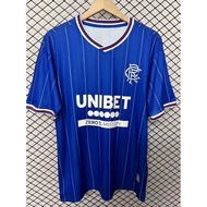 NEW 26/27 Glasgow Rangers Home Fan Short-Sleeve Football Jerseys S-4XL