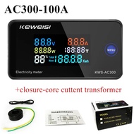 KWS-AC300 AC50-300V Vôn Kế Ampe Kế KWS Power Đồng Hồ Đo Năng Lượng LED AC Wattmeter Đồng Hồ Đo Điện