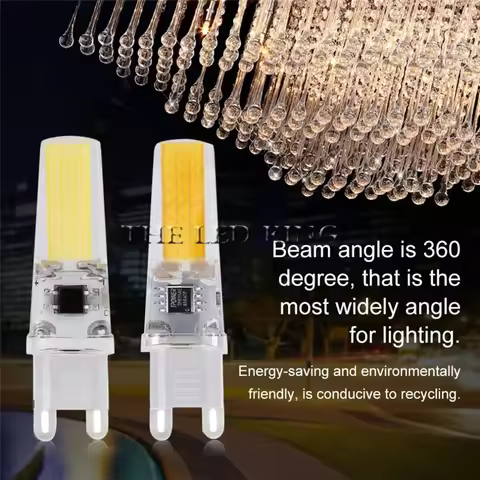 LED G9 Lamp Bulb Dimming 220V 9W 6W COB SMD LED Lighting Lights replace Halogen Spotlight Chandelier