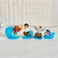 Disney 2023 New Movie The Little Mermaid Cute Ariel Seagull Flounder Action Figure Doll Toys Funny Gifts for Kids