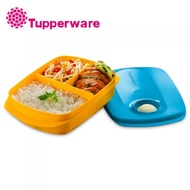 Tupperware Microwaveable Divided Lunch Box 1L (High Quality Lunch Box) TABAO Lunch box 3 compartment