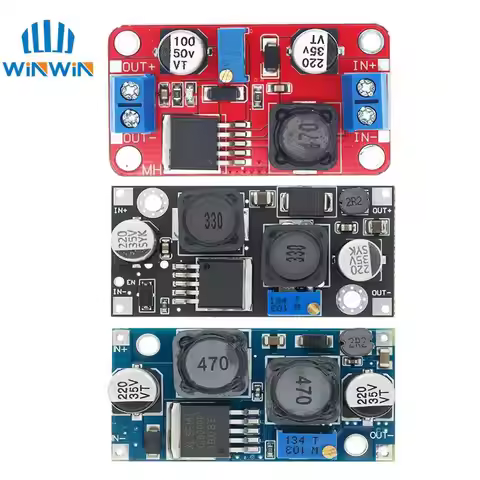 XL6009 XL6019 (XL6009 upgrade) Automatic step-up step-down Dc-Dc Adjustable Converter Power Supply M