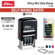 Shiny Mini Dater / Date Self Ink Rubber Stamp Refillable S-300
