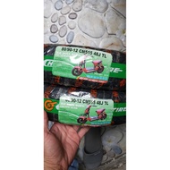 Tyre (tire) for Chengshin real electric vehicle 80/90-12 tubeless (inner tube) for YADEA,TAILG (with