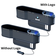 เครื่องจัดช่องว่างที่นั่งแบบรถ BMW กระเป๋าด้านข้างแผงคอนโซลที่นั่งด้านหน้าพร้อมชาร์จไร้สายชาร์จสำหรั