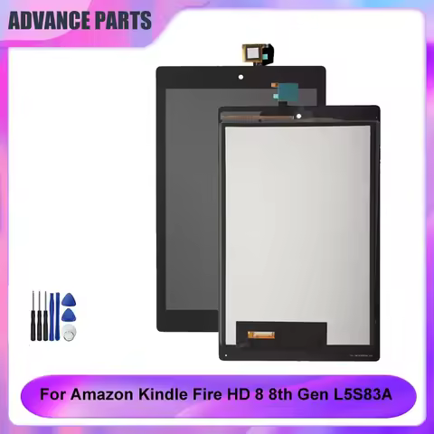 8.0'' For Amazon Fire HD8 HD 8 8th 2018 L5S83A LCD Display Touch Screen Digitizer Assembly for Amazo