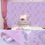 2D Wallpaper waterproof pink 5053-1