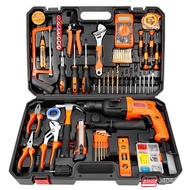 Woodworking Electric Drill Set Hardware Tool Box Repair Combination Set Electrician Tools Household 