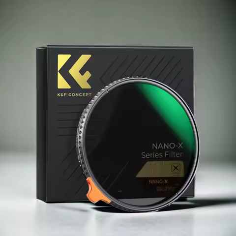 K&F CONCEPT ND2-32 1/4 Black Mist Diffusion Camera Filter lens Variable 2 in 1 ND Filters Video 49mm