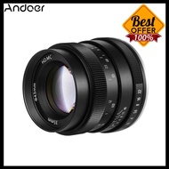 Popular Product Andoer 35mm F1.2 Manual Focus Camera Lens Large Aperture APS-C Compatible with Sony A6600/A6500/A6400/A