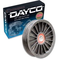 Dayco Drive Belt Idler Pulley compatible with Ford F-250 5.0L 5.8L 7.3L 7.5L V8 1987-1996