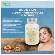 Authentic Aqua Skin Gluta Caps Glutathione with Collagen Skin Whitening Authentic Japan 60 capsules