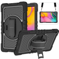 For Samsung Galaxy Tab A 10.1 2019 SM-T510 SM-T515 Case Kids Safe Shockproof Hand Shoulder Strap Stand Tablet Cover Casing