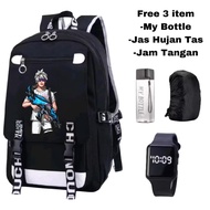 Free fire bag - free fire character bag - free fire school bag - boys game bag
