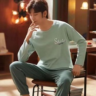 KATUN Adult Men's pajamas / Men's Cotton Pajamas / Men's Long Sleeve Pajamas