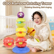 Educational Tower Toy Fun 6-month-old Rotating Rotating Stacking 1-2-year-old