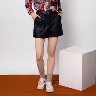 【MEDUSA】大口袋荔枝紋理皮短褲(M-XL) | 俐落皮短褲 流行皮短褲