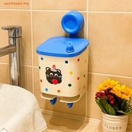 ZENITHZEN Sanitary Pad Storage Box, Cartoon Plastic Suction Cup Storage Box, Sanitary Pad Holder Wat