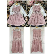 One set pink shabby flower kawai Axes Femme dress white klasik blouse