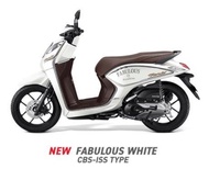 Striping Stiker Motor Honda Genio Fabulous Cbs Iss 2021 Putih