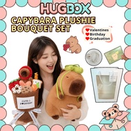 HugBox Capybara Bouquet Flower Capybara Gift Set For Girlfriend Happy Birthday Gift Graduate Bouquet