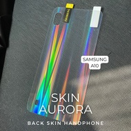 Skin Aurora SAMSUNG A10 / SAMSUNG A80 Skin Pelangi Anti Gores Garskin Handphone Pelindung Belakang Backscreen Back Screen Stiker Sticker