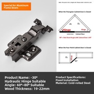 YANU | Large Angle Wardrobe Hinge 30-45 Degrees 135 Degree 175 Degree 270 Degree Rotating 90 Degree 