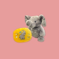 Elephant Reversible Plush Pillow