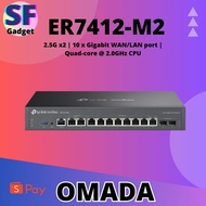 TP LINK ER7412-M2 OMADA MULTI-GIGABIT VPN ROUTER WITH QUAD CORE 2.0GHZ CPU | 5 Years Warranty