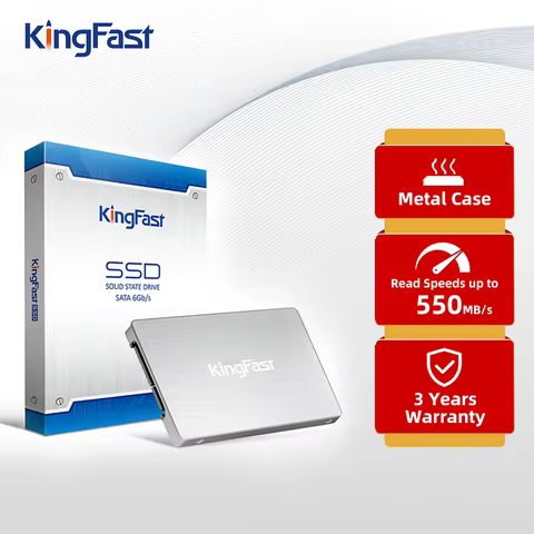 KingFast Ssd 1tb 2.5'' SSD SATA 3 128GB 256GB 512GB 2TB HD SSD Metal Case Internal Solid State Hard 