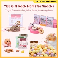 Yee Hamster Snack Mini Bun Vege Fruit Mini Pack Hamster treats Freeze dried Donut Hamster Food biscu