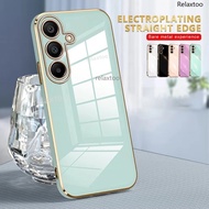 S25FE 2025 Square Plated Casing For Samsung Galaxy S25 FE Edge S25FE S25Edge SamsungS25FE 5G Fashion