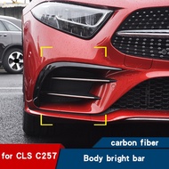 Car carbon fiber front bumper accessories for Mercedes CLS300 350 cls C257 W257 car stickers decorat
