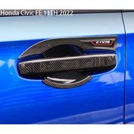 2022 -2024 Honda Civic FE Door Handle Bowl Cover 11th Civic Exterior Accessories Car Door Bowl Protector