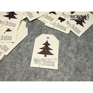 Merry Christmas Gift Tags DIY Xmas Present Mini Card Labels (10pcs)