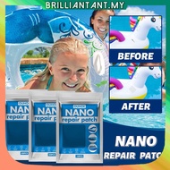 Nano Repair Patches Quick Fix Your Patch For Inflatable Pools, Inflatable Toys, Air Beds, Tent, Raincoat Self-adhesive Repair Patches Swimming Pool Tape Patch bri
