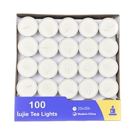 2 Hours / 4 Hours Tealight Candle Lilin 100PCS Works / Tea Light Candle Unscented Candle
