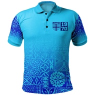Harajuku 3D Flying Fiji Flag Printed Men's Polo Shirt BULA Fiji Pride Pattern Polo Shirt Fashion Coo