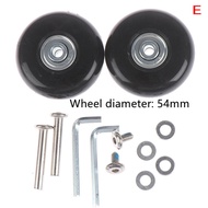 2 wheels INT Luggage wheels OD 40-54mm Luggage Suitcase Replacement Wheels Repair Kit Axles Deluxe